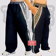 Y2K Leopard BAGGY PANTS Long Pants LEOPARD Motif Reflective Line Pants New Drof
