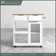 Wooddle Situra kitchen cabinet trolley dapur base unit glass door pintu kaca kabinet troli