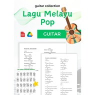 E-Guitar Sheets《 Lagu Pop Melayu Chord : Beautiful Malay & Indo Songs》30 songs I Pelukis Pilu, Satu 