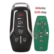 jingyuqin 433.92/868/902Mhz ID49 Chip 4/5 Buttons Remote Key  For Ford Mustang Edge Explorer Fusion 