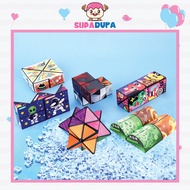 Kids Geometric Cube Deformation ChangeableThree-Dimensional Magic Cube Magnetic Cube Kids Space Educ