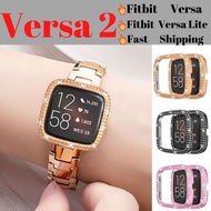 Protector Case for Fitbit Versa 2 Diamond Bumper Protective Hard Cover with Bling Crystal Rhinestone