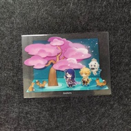 Genshin Official Valley FES Xuyên Thấu Card Đồng Xu Kỷ Niệm Ba Qi Card Collectible Anime Game Cultur