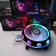 Cpu Cooler Gaming imperion combo intel & amd combo RGB cyclone CC-G30-01 - universal Fan processor