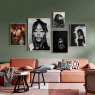 Singer Ayliva DIY Sticky Poster Whitepaper Prints Posters Artwork Vintage Decorative Painting