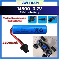 3.7V 14500 SM 2P RC Battery Toy Gun Remote Control Car Bubble Gun Rechargeable Battery