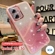 KK Redmi 13C 5G 2024 Bling Glitter Casing Soft Silicone Transparent Phone Case For Redmi 13C Redmi13