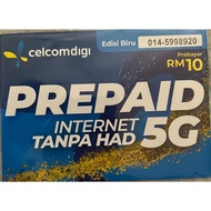 CelcomDigi Prepaid Sim Card "Easy to Remember" 014-5998920