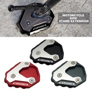 Side Stand Shoes Flat Foot CNC Modified Extension Kickstand Pad  For HONDA CB500X CB400X CB 500X CB4