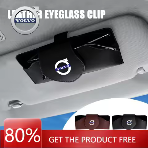 2026 Hot For VOLVO Car Glasses Organizer Universal Sun Visor Glasses Sundries Holder For Volvo XC90 