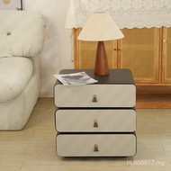 Side Cabinet Bedroom Rotating Premium New Style Bedside Table Locker Designer Italian Light Luxury T