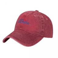 Tourism Malaysia Adult Washed Cowboy Hat 100% Cotton Curved Brim Sun Hat Simple Casual All-Match Neu