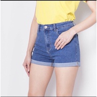 🔥HOTSALE HI STYLE Women Mid Rise Short Jeans - Blue🔥