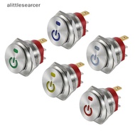 22MM Button Stainless Steel Roer 12-24V/20A Toggle 220V/15A ON-OFF Self-loing 3-Pin Button Apply To 