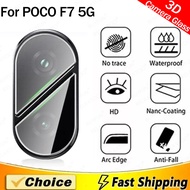 3D Clear Camera Lens Protector Glass For Xiaomi Poco F7 5G Lens Protect Cover Film PocoF7 Poxo Poko 