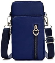 Women's Crossbody Mobile Phone Purse Cuff Bag (Navy Blue), Navy Blue, 19 x 10 x 6 cm/7.48 x 3.94 x 2