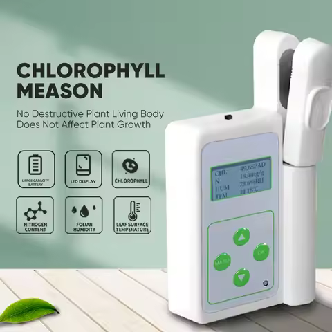 GYJ-B Plant Health Meter 5-in-1 Chlorophyll/Nitrogen/Temp/Humidity/SPAD Excel Data Export Precision 