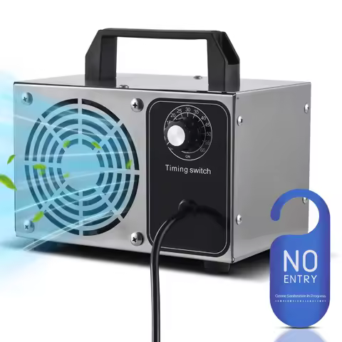 Ozone Machine Odor Removal Ionizer Air Purifier Ozone for Home Car Pet with Portable Handle 0-60min 