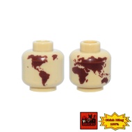 [GENUINE] Head Reddish Brown Global Map Accessory Assembly Toy