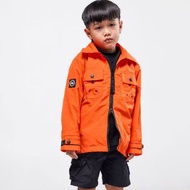 Troublemaker - TM Kids | Overshirt Jacket - Connoisseur ORANGE 'KIDS' - Casual Outfit