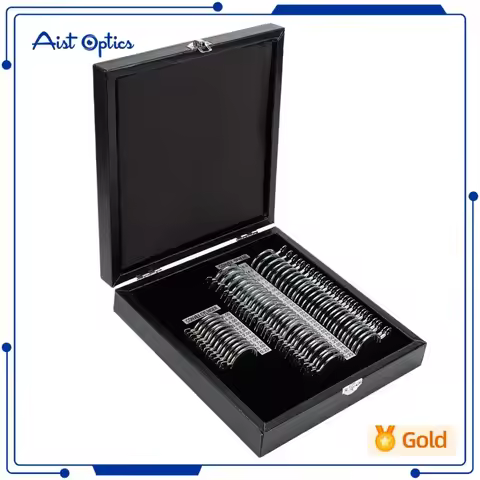 Optical trial lens set Ophthalmic Trial lens Case kit Optometry eye testing box JS-68 With sliver Me