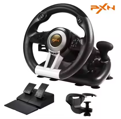 PXN V3 Pro Gaming Racing Wheel Volante PC Steering Wheel Racing Game 180° for PC Windows/PS3/PS4/Swi