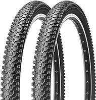 2-Pack Mountain Bike Tires: MOHEGIA 20x2.125/24x1.95/26x1.95/27.5x2.1 Inch MTB Folding Replacement Bicycle Tires Pair