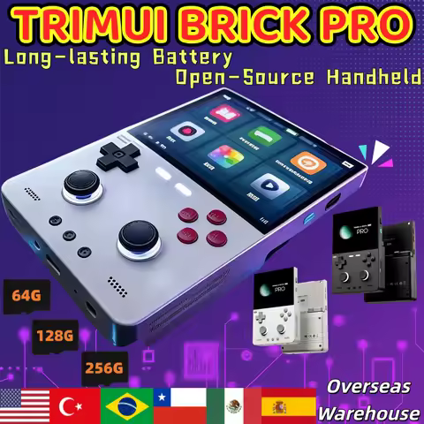 TRIMUI BRICK PRO Handheld Game Console 3.95'' IPS Screen A133P Linux 4.9 System 5000mAh RGB Top Ligh