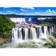 Jigsaw Puzzle Iguazu Falls Large Waterfall Scenery For Adults Family Learning Activity Beautiful Nat