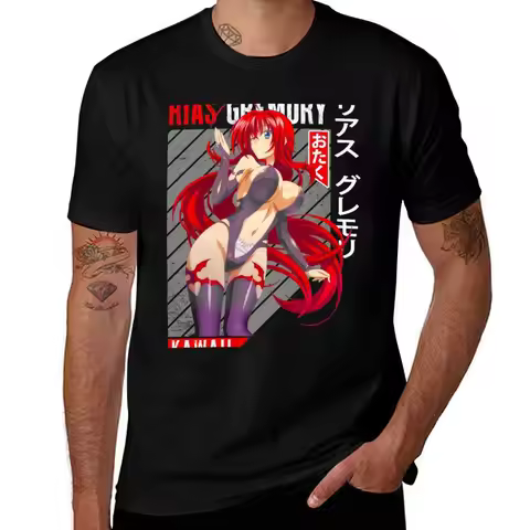 Rias Gremory T-Shirt Work Style Casual T-Shirt