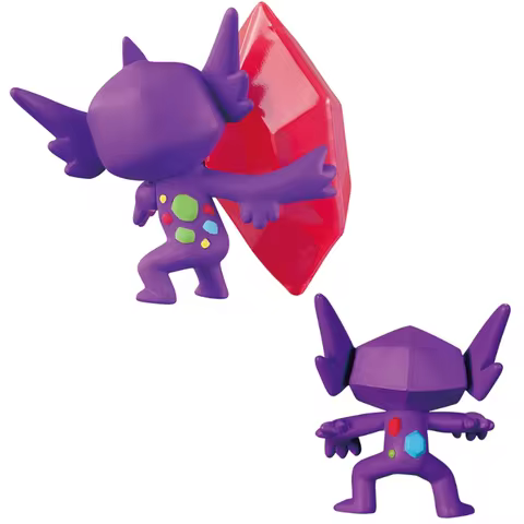 Original TAKARA TOMY Pokemon Figures Collection Sableye Mega Evolution Sableye Anime Perfect Child G