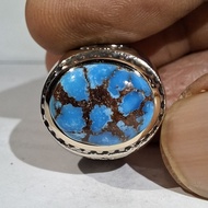 EGYPTIAN TURQUOISE EST DIM GRADATIONbiru 15x11.5x7 Ring 7.5