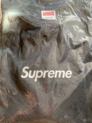 Supreme logo box tee black