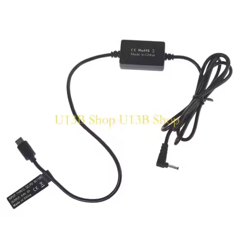 U13B USB Type C 9V 12V 15V PD to 8.4V 3.0x1.1mm Power Supply Cable