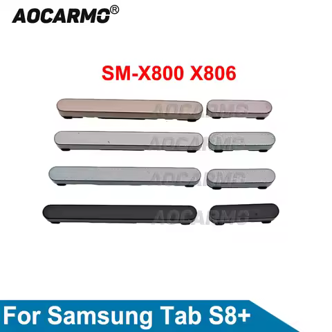 Aocarmo Side Key Buttons Replacement Part For Samsung Galaxy Tab S8 Plus Ultra S8+ SM-X800 X806 / X9