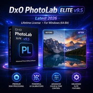 DxO PhotoLab ELITE v9.5 2026 Lifetime For Windows 64-Bit | Photo Editing Software | RAW Image Editor