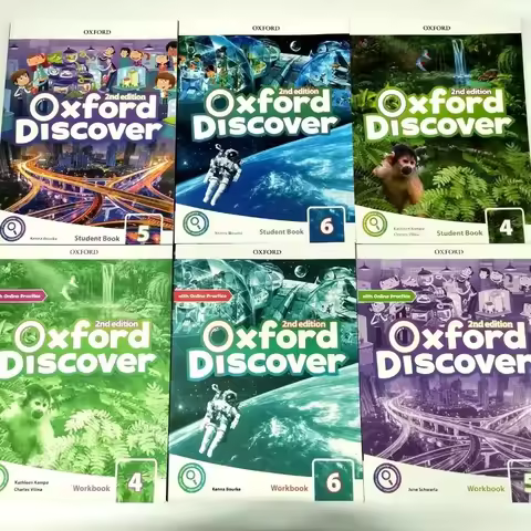 2 Books Oxford Discover 2nd Edition Level 1-6 Student Book+ Workbook Young Learners Textbook English