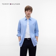 TOMMY HILFIGER | เสื้อเชิ้ตแขนยาวสีพื้นทรงเข้ารูปสำหรับธุรกิจและลำลอง