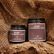 LAST LILIN [No.9] Ginger, Cinnamon + Clove Soy Wax Scented Candle (100g/220g in amber glass jar)