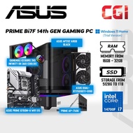 PRIME Bi7F 14th Gen Gaming PC Set ( Intel Core i7 | Nvidia RTX5060Ti O16G | 16GB RAM | 512GB SSD | W