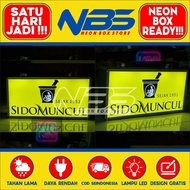 NEON BOX ACRYLIC FRAME (SIDOMUNCUL) SIZE 30x60 CM
