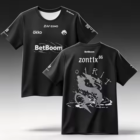 Team Spirit 2026 New Jerseys CS2 Esports Uniforms Donk T Shirts CSGO Game Training Fans Clothes Men'