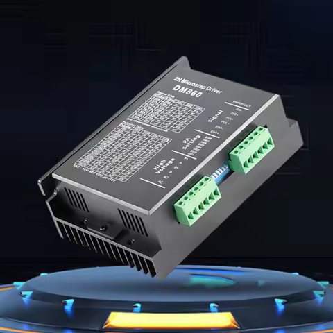 DM860H DM860 Microstep Drive 0-200khz 2 Phase Stepper Motor Controller AC18-80V Or DC 24-110V Fit fo