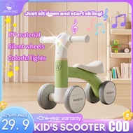 Kids Scooter Balance Children's toy car with Comfortable Seat Silent wheels Colorful Light and Music