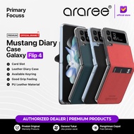 ARAREE Case Samsung Z Flip 4 Flip4 ARAREE MUSTANG Diary Folio Cards Casing - Primary Focuss