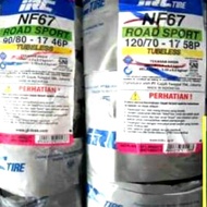 paket Ban tubles irc UK 90/80 dan 120/70 17 sudah free pentil