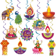 Diwali Spiral Hanging Charm Deepavali Festival Gift Decoration