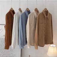 KEMEJA WOMEN'S SHIRT BASIC LONGSLEEVE/ OLIVIA LONG SLEEVE SHIRT WOMEN'S LONG SLEEVE SHIRT ML XL XXL 