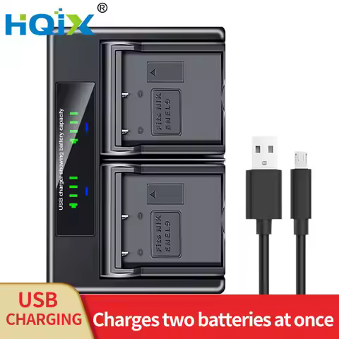 HQIX for Nikon D40 D40X D60 D3000 D5000 Camera EN-EL9 EL9A Dual Charger Battery