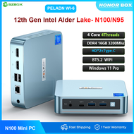 SZBOX Pelan WI-6 intel N100 Mini PC Alder Lake-N100 N95 Wins 11 DDR4 16GB NVME SSD WIFI BT Desktop Office Computer 4K HD